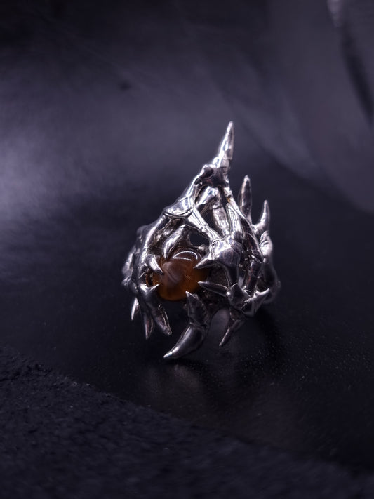 Chaotic Ring with Cats eye stone