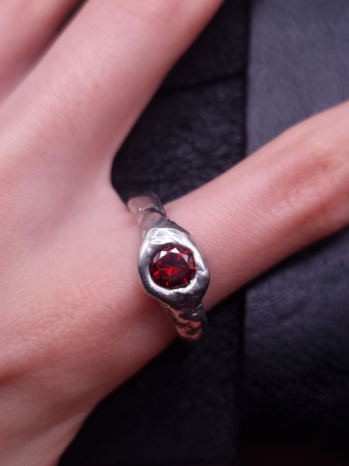 Plain Ring with cubic zirconia