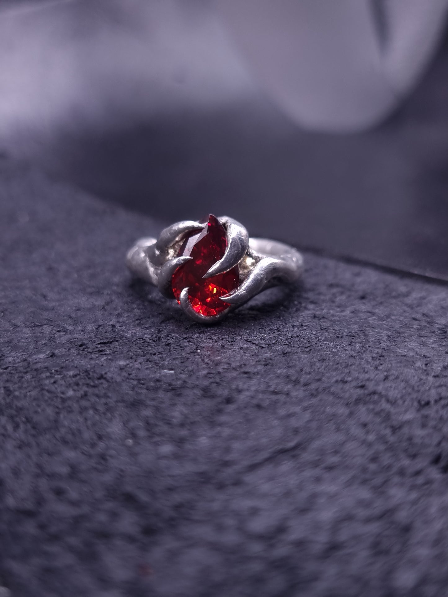 Helix Ring with cubic zirconia