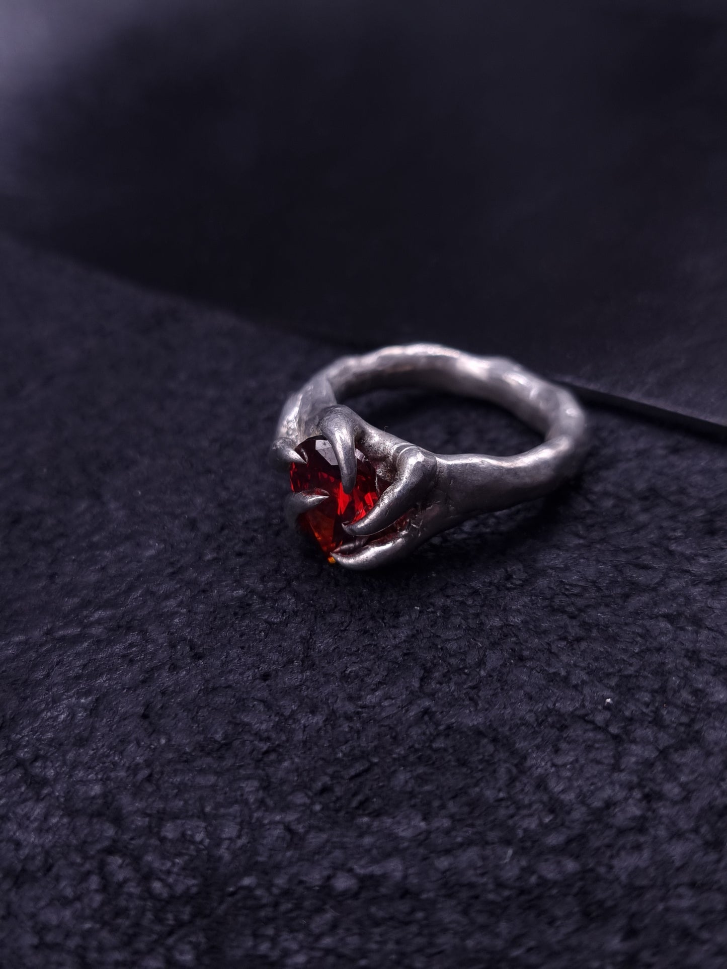 Helix Ring with cubic zirconia