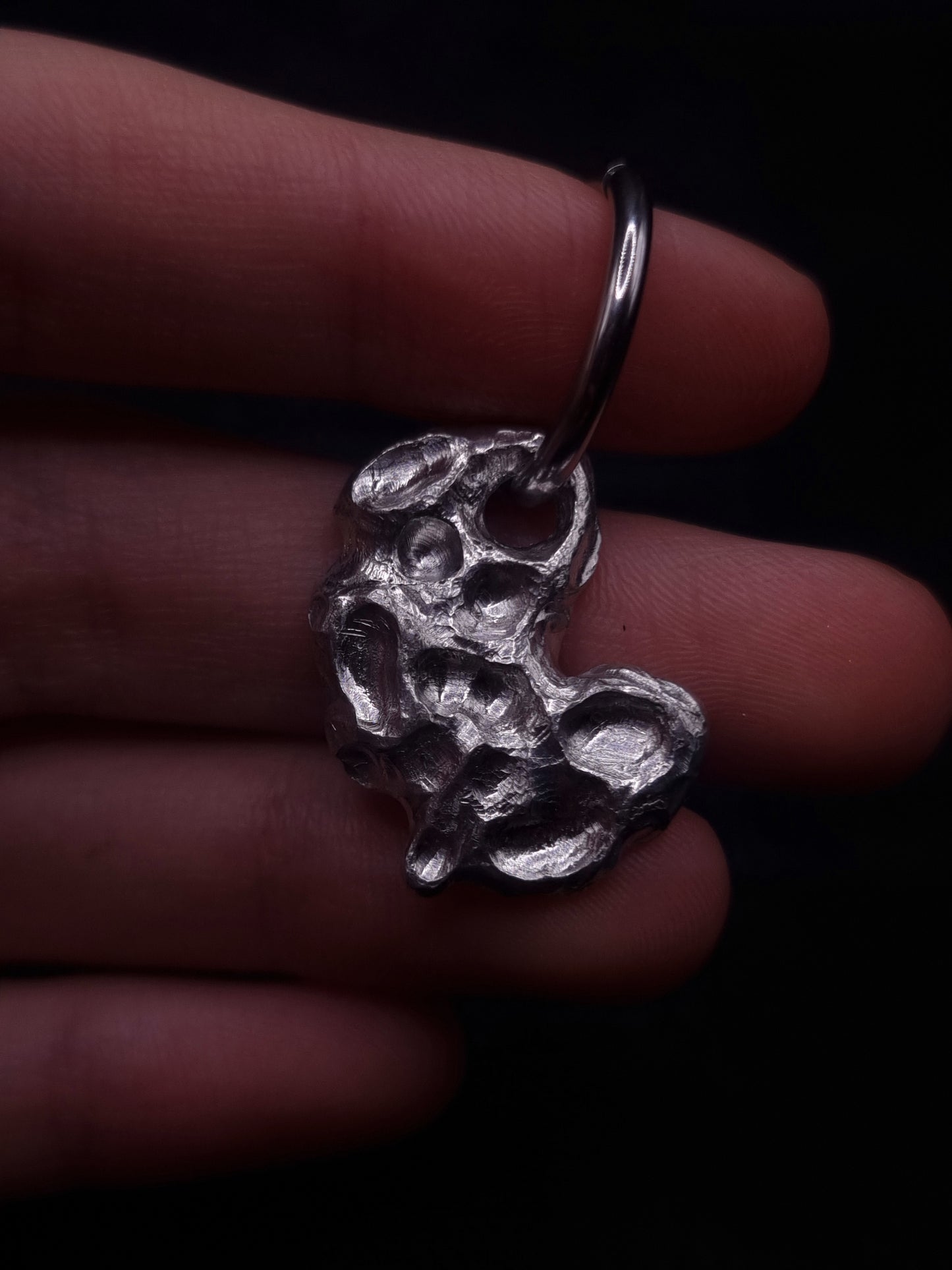 Moon surface Earring or Pendant