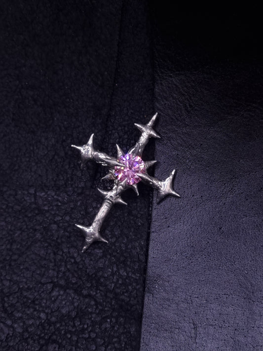 Cross Pendant with zirconia