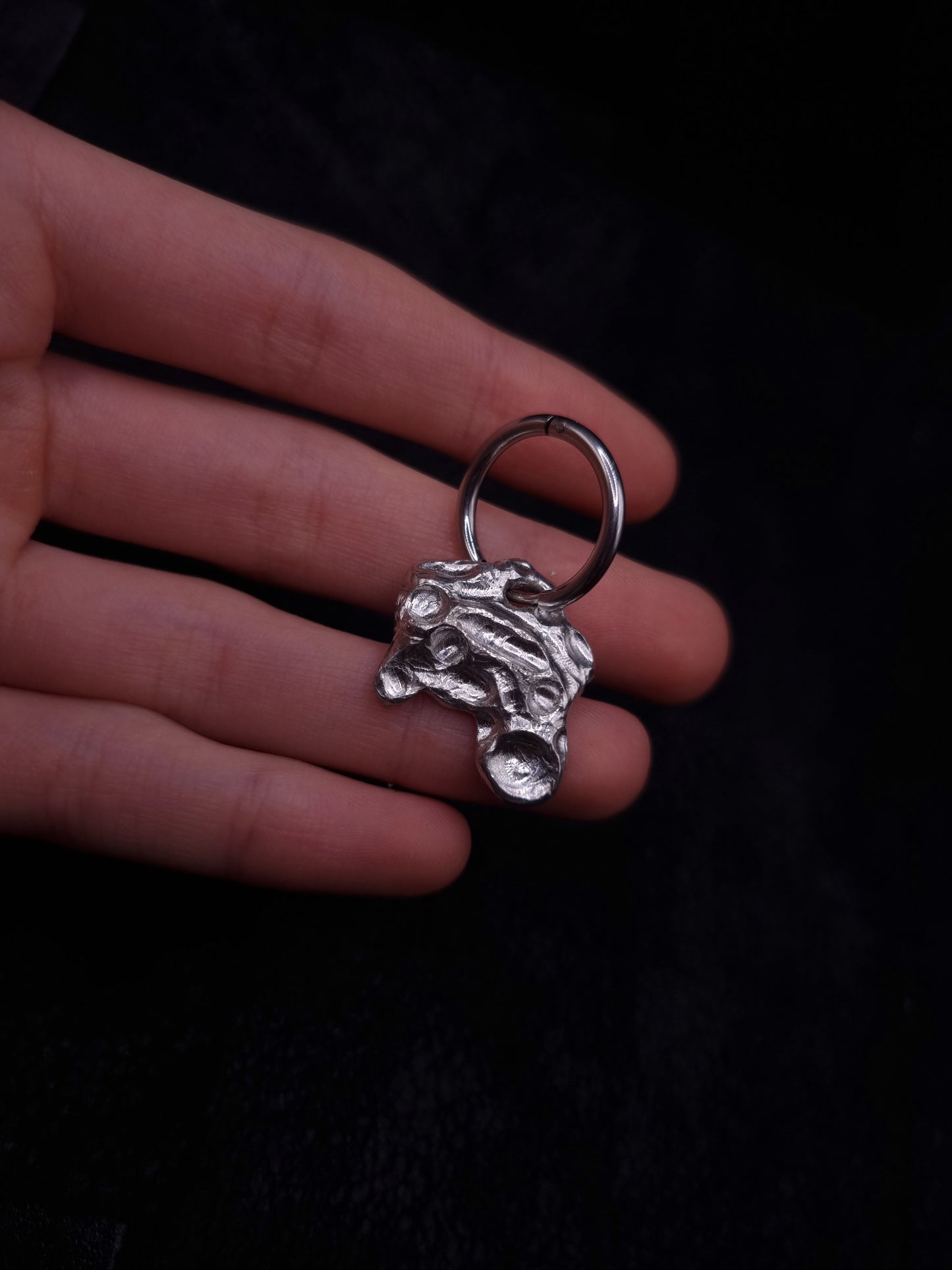 Moon surface Earring or Pendant