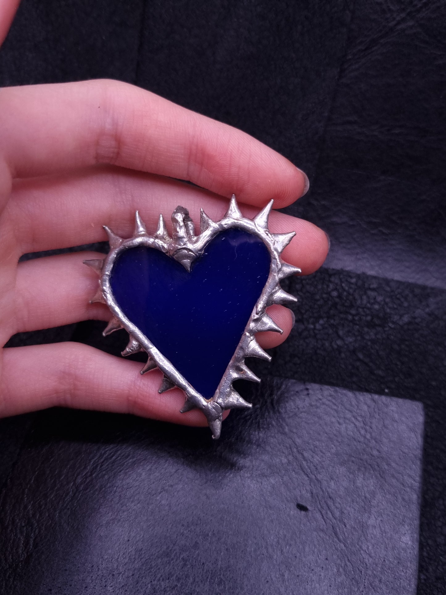 Spike Heart Bag Charm