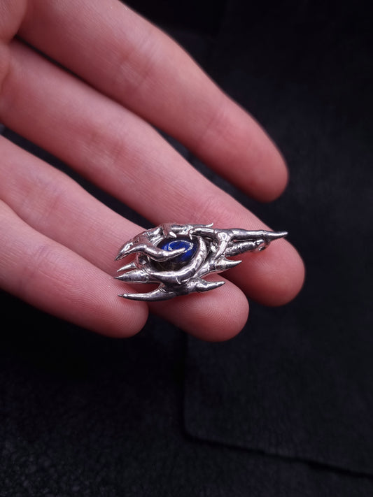 Chaotic Earring or Pendant with Labradorite Stone