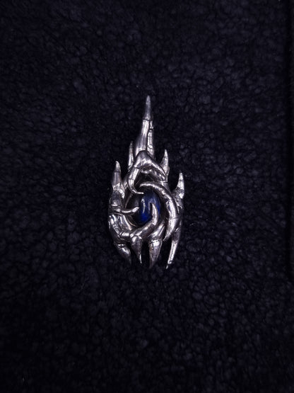 Chaotic Earring or Pendant with Labradorite Stone