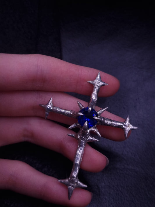 Cross Pendant with zirconia