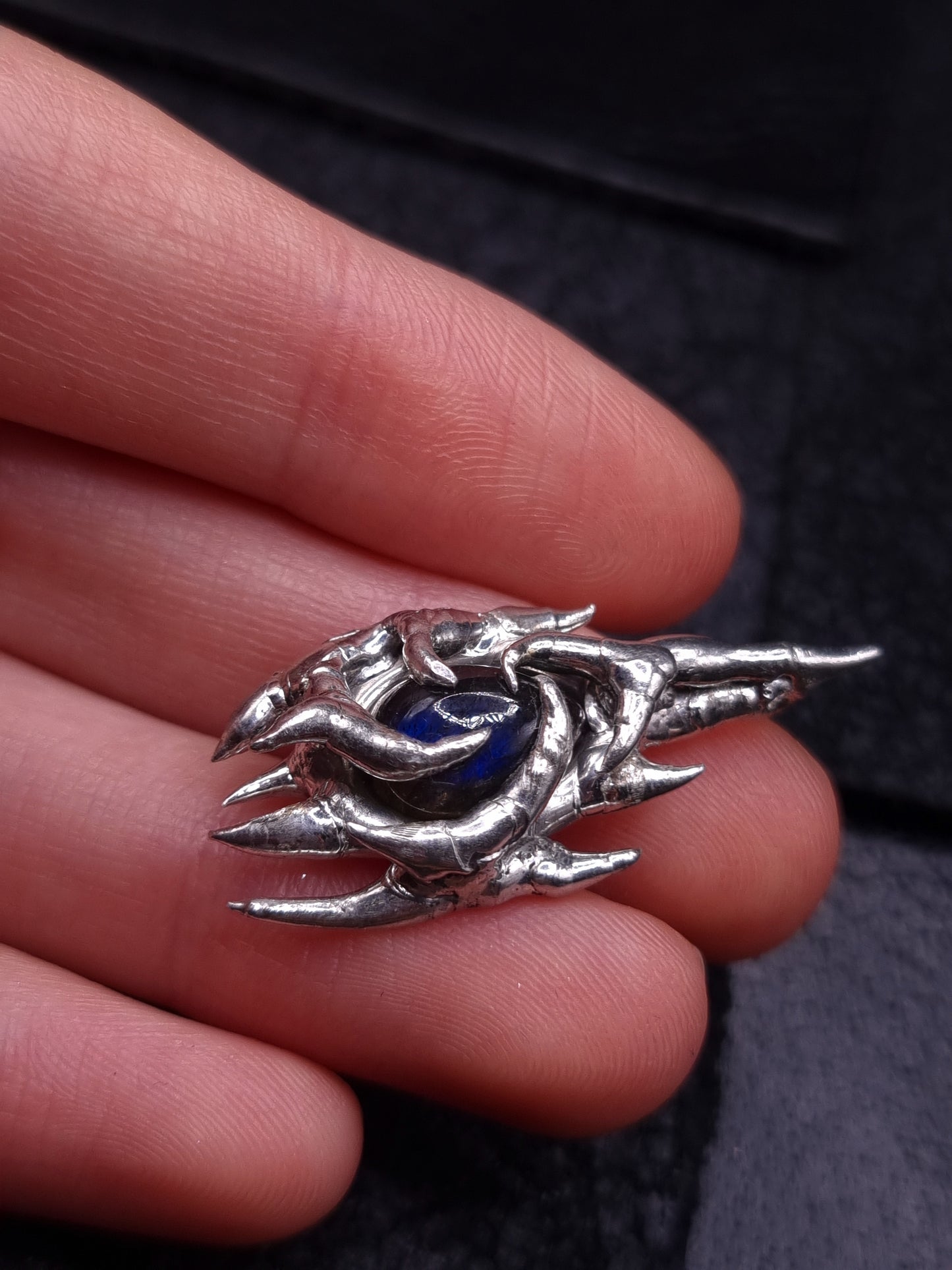 Chaotic Earring or Pendant with Labradorite Stone