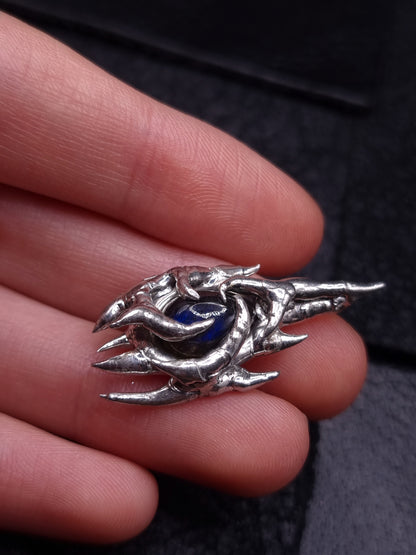 Chaotic Earring or Pendant with Labradorite Stone